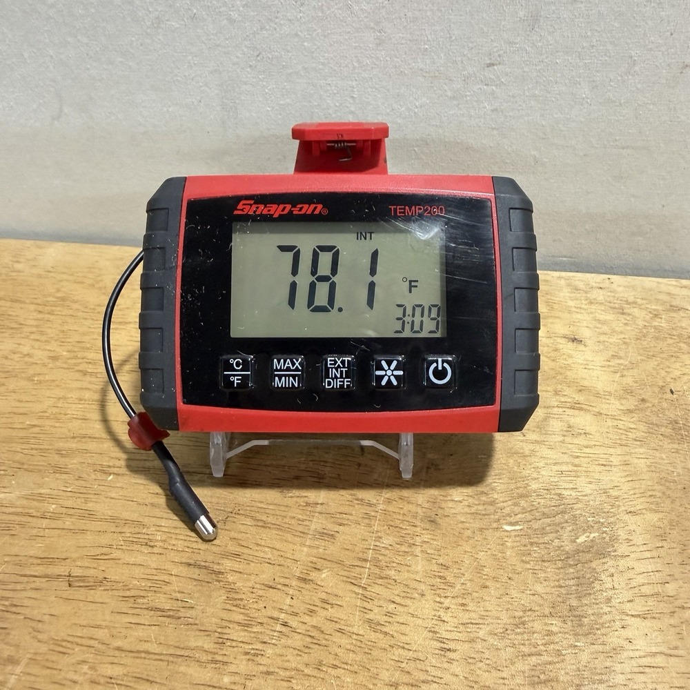 Snap-on TEMP200 Differential Digital Dual Thermometer Mechanic HVAC Red